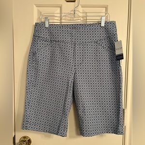 Jag Jeans Blue Patterned Women's Bermudas